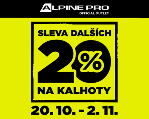DODATEČNÁ sleva 20 % na kalhoty