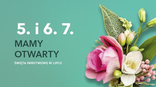 Lipiec święta – jesteśmy otwarci