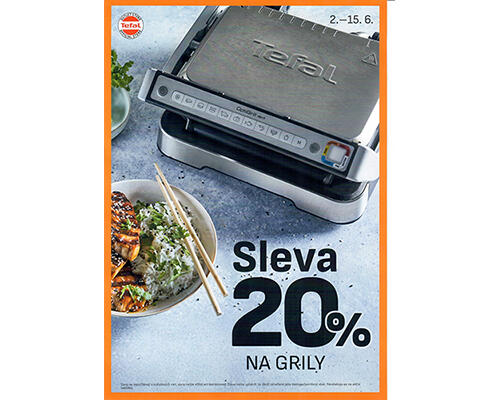 EXTRA sleva 20 % na grily