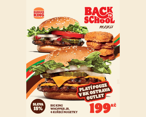 SLEVA 15 % na BACK TO SCHOOL menu. Zpátky do školy s plným žaludkem!