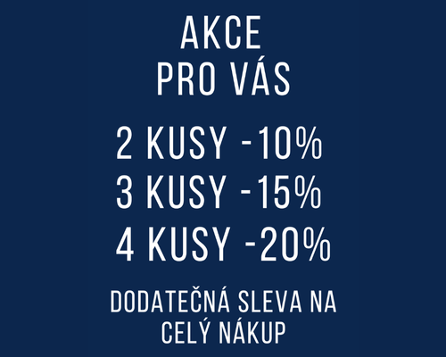 DODATEČNÁ sleva až 20 % při koupi 4 a více kusů na celý nákup