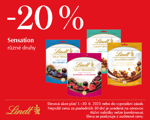 Lindt Sensation 20 banner 500x400px CZ outlet