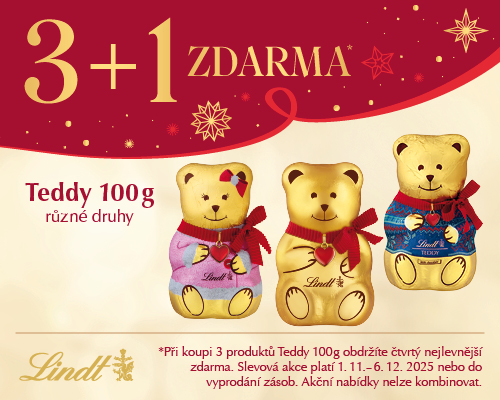 Lindt Xmas Teddy 31 banner 500x400px CZ outlet